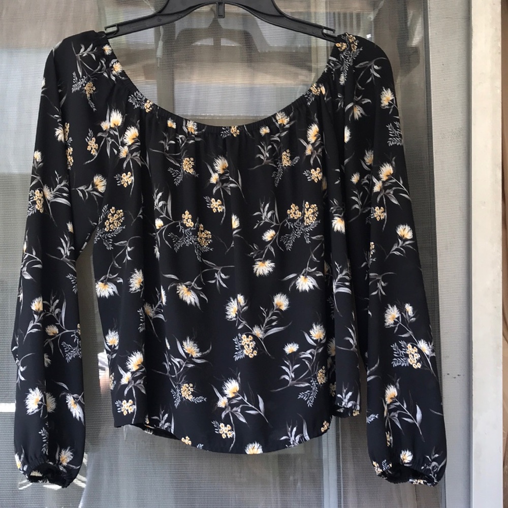 Floral off the shoulder blouse